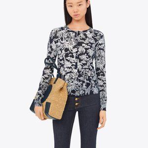 - Tory Burch Safari Toile Cardigan Like New